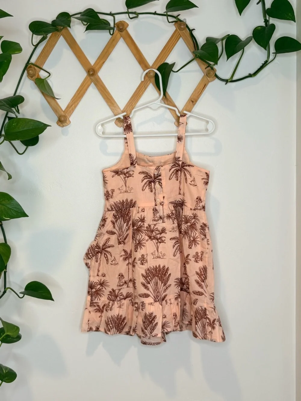 JANIE AND JACK Disney Moana Palm Toile Dress